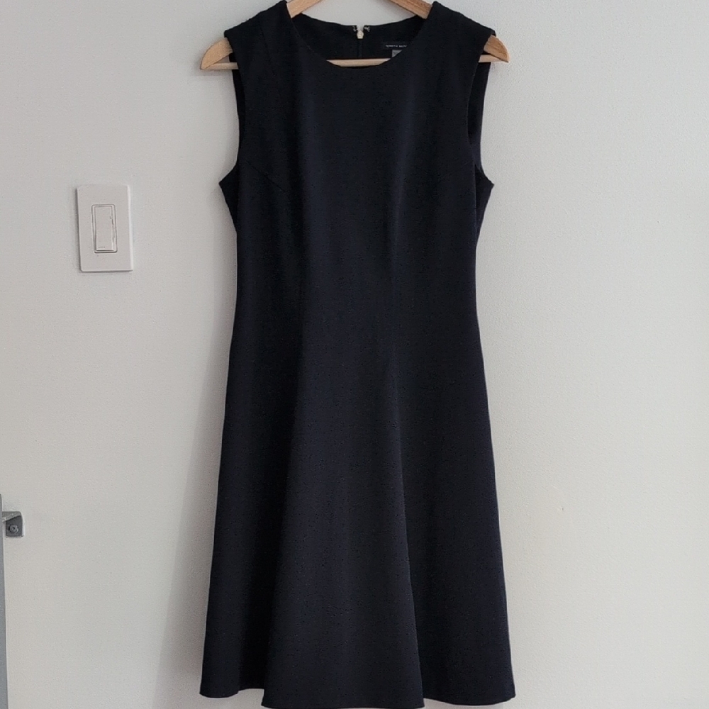 Tommy Hilfiger Retro Classic A-line Navy Midi Dress Size 8